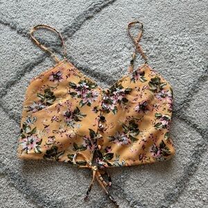 Flynn Skye REVOLVE Floral Tank Crop Top floral orange XS
